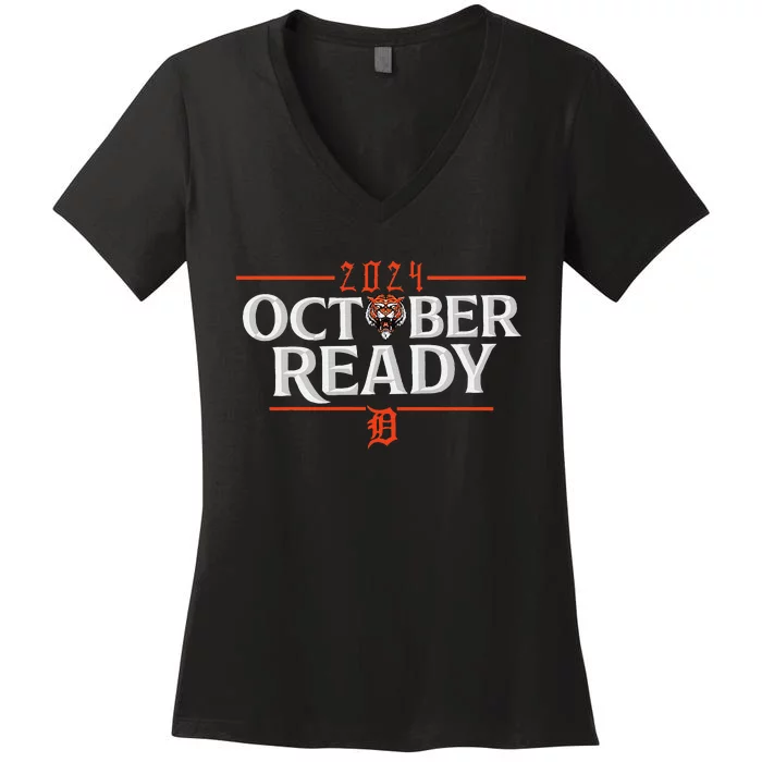 October Ready Funny For Ready Tiger Women's V-Neck T-Shirt