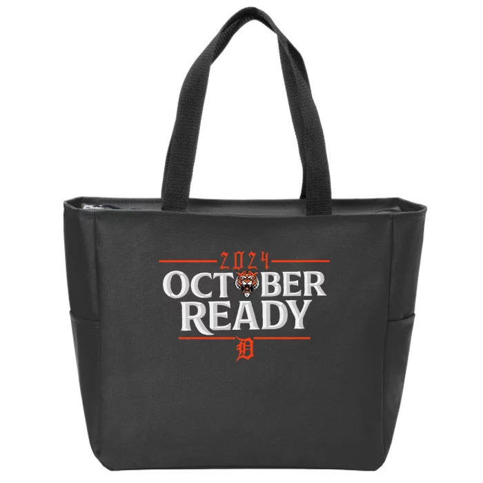 October Ready Funny For Ready Tiger Zip Tote Bag