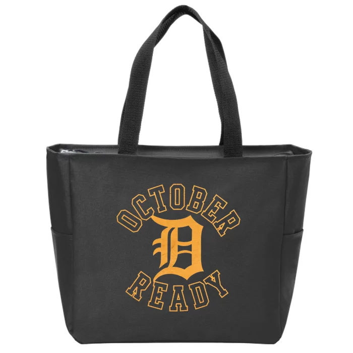 October Ready Funny For Ready Tiger Zip Tote Bag