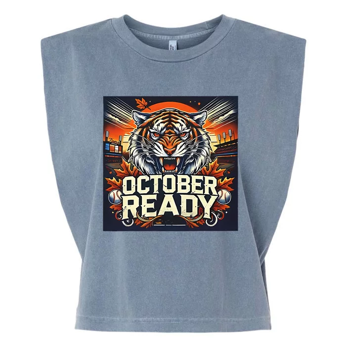 October Ready Funny For Ready Tiger Garment-Dyed Women's Muscle Tee