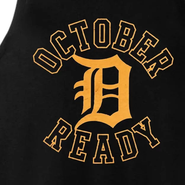 October Ready Funny For Ready Tiger Ladies Tri-Blend Wicking Tank