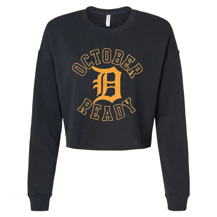 October Ready Funny For Ready Tiger Cropped Pullover Crew