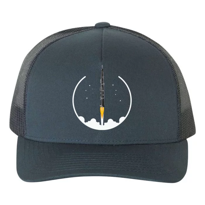 OBOE Rocket Funny Oboist Gift Funny Oboe Yupoong Adult 5-Panel Trucker Hat