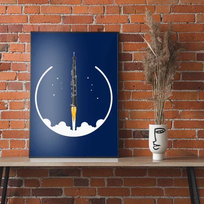 OBOE Rocket Funny Oboist Gift Funny Oboe Poster