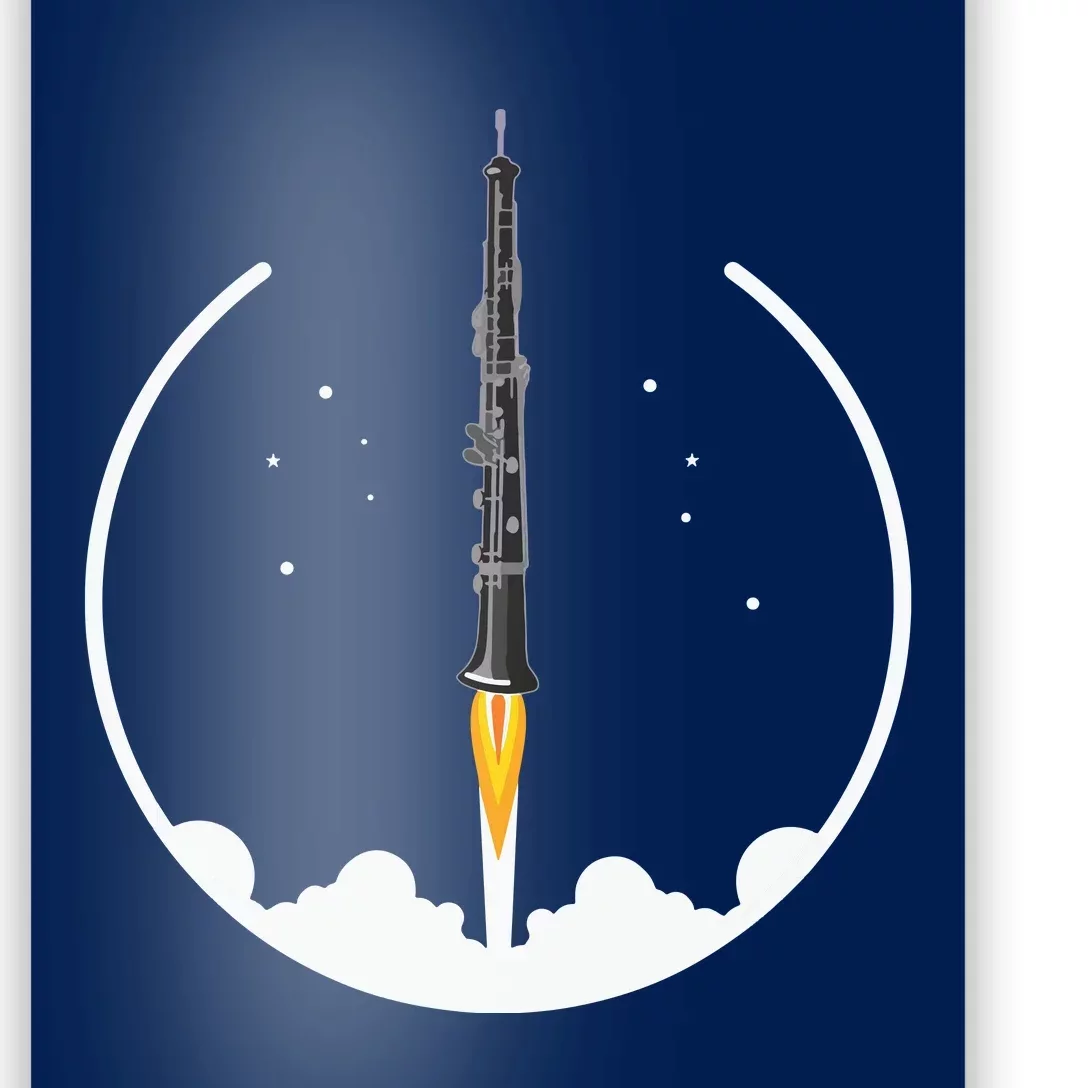 OBOE Rocket Funny Oboist Gift Funny Oboe Poster