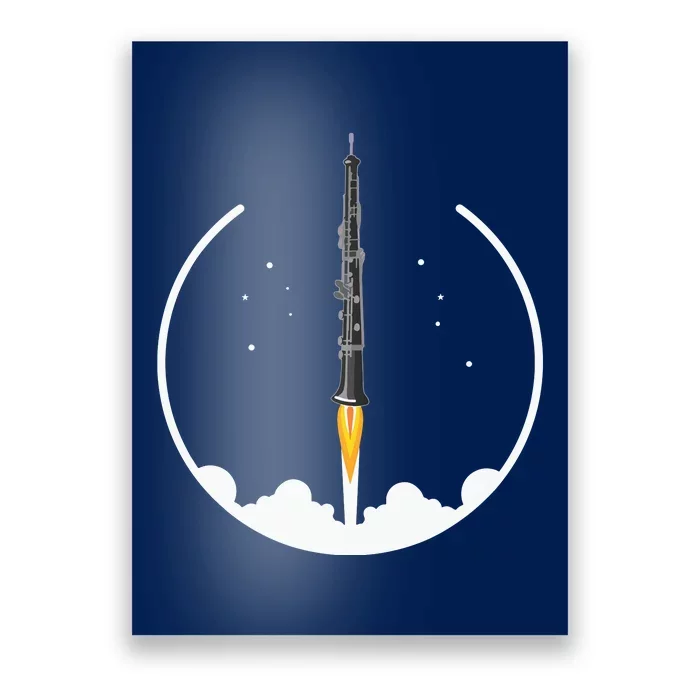 OBOE Rocket Funny Oboist Gift Funny Oboe Poster