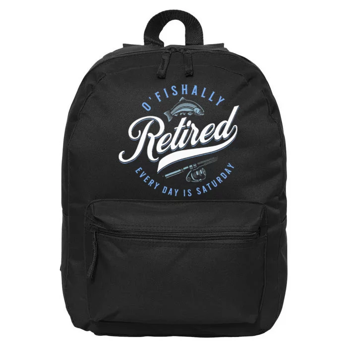 OFishally Retired Funny Fishing 16 in Basic Backpack