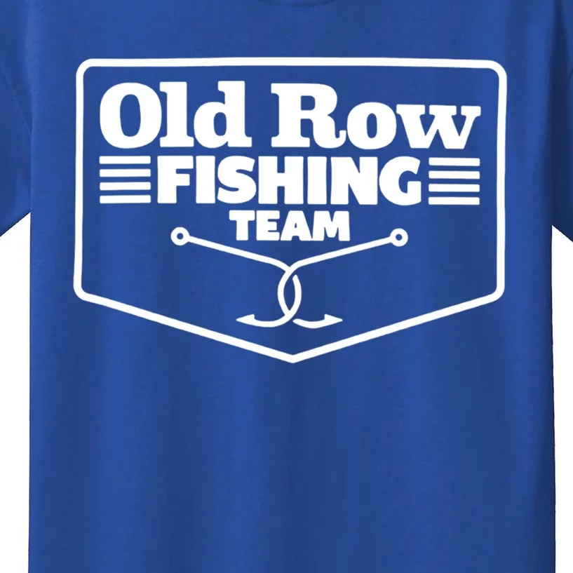 Old Row Fishing Team Funny Cute Gift Kids T-Shirt