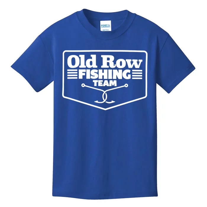 Old Row Fishing Team Funny Cute Gift Kids T-Shirt