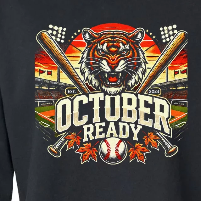 October Ready Funny For Ready Tiger Cropped Pullover Crew