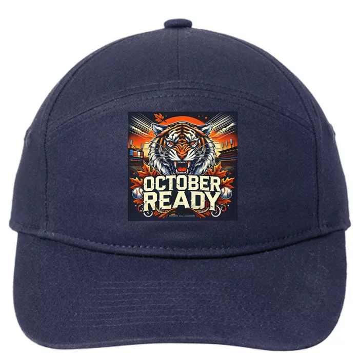 October Ready Funny For Ready Tiger 7-Panel Snapback Hat