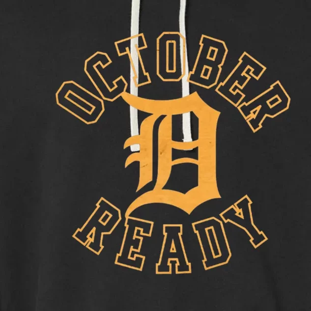 October Ready Funny For Ready Tiger Letter Tiger D Ready Garment-Dyed Fleece Hoodie