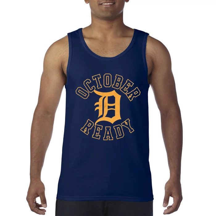 October Ready Funny For Ready Tiger Letter Tiger D Ready Tank Top