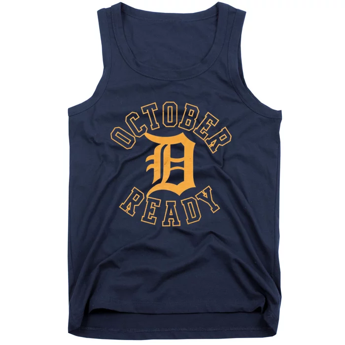 October Ready Funny For Ready Tiger Letter Tiger D Ready Tank Top