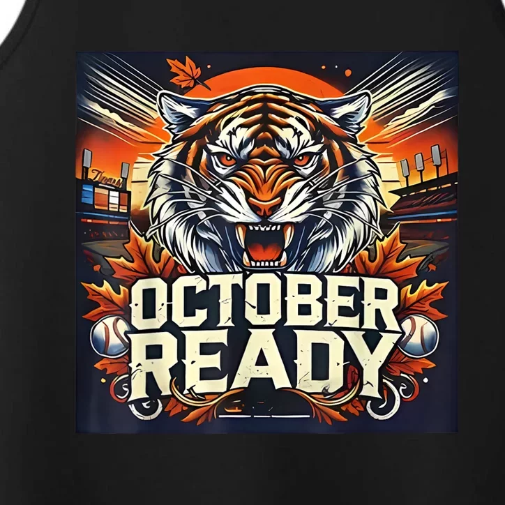 October Ready Funny For Ready Tiger Performance Tank