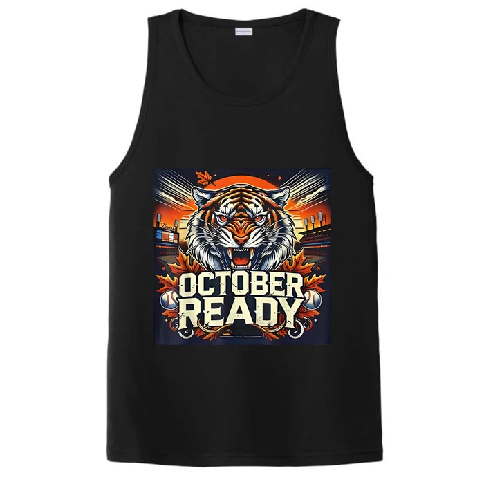 October Ready Funny For Ready Tiger Performance Tank