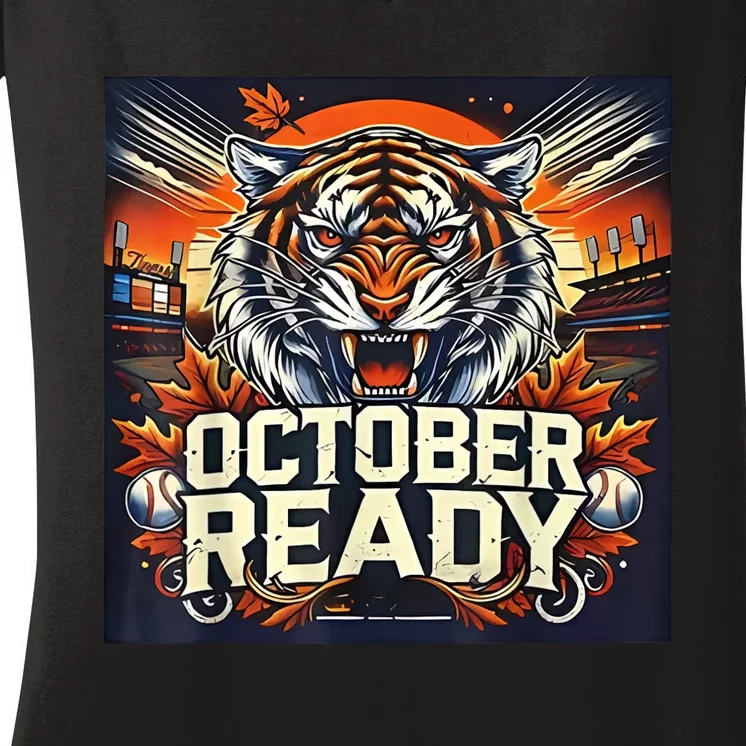 October Ready Funny For Ready Tiger Women's V-Neck T-Shirt