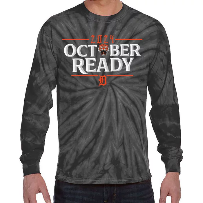 October Ready Funny For Ready Tiger Tie-Dye Long Sleeve Shirt