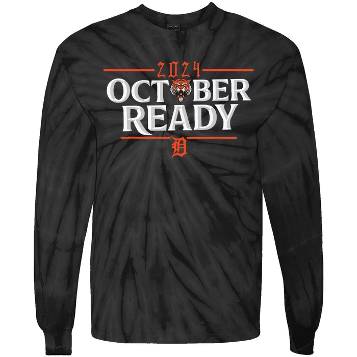 October Ready Funny For Ready Tiger Tie-Dye Long Sleeve Shirt