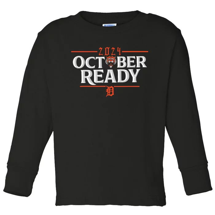 October Ready Funny For Ready Tiger Toddler Long Sleeve Shirt