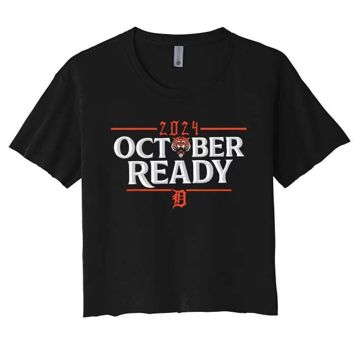 October Ready Funny For Ready Tiger Women's Crop Top Tee