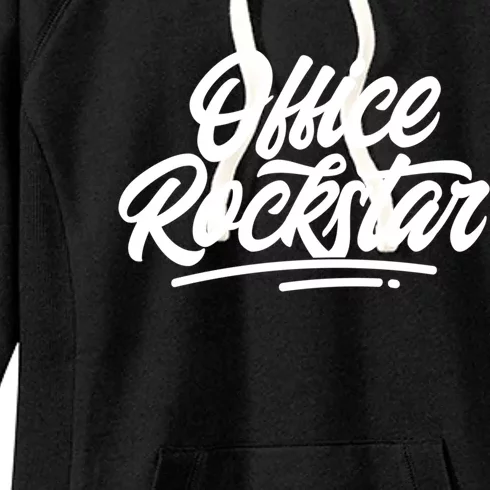 Office Rockstar Gift Administrative Professionals Day Cute Gift Women's Fleece Hoodie