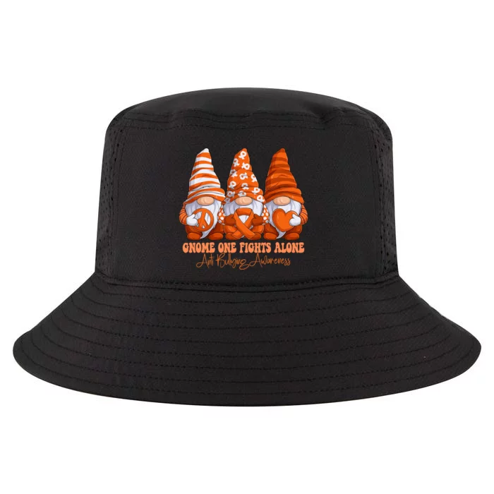 Orange Ribbon Gnomies Support Anti Bullying Awareness Month Cool Comfort Performance Bucket Hat