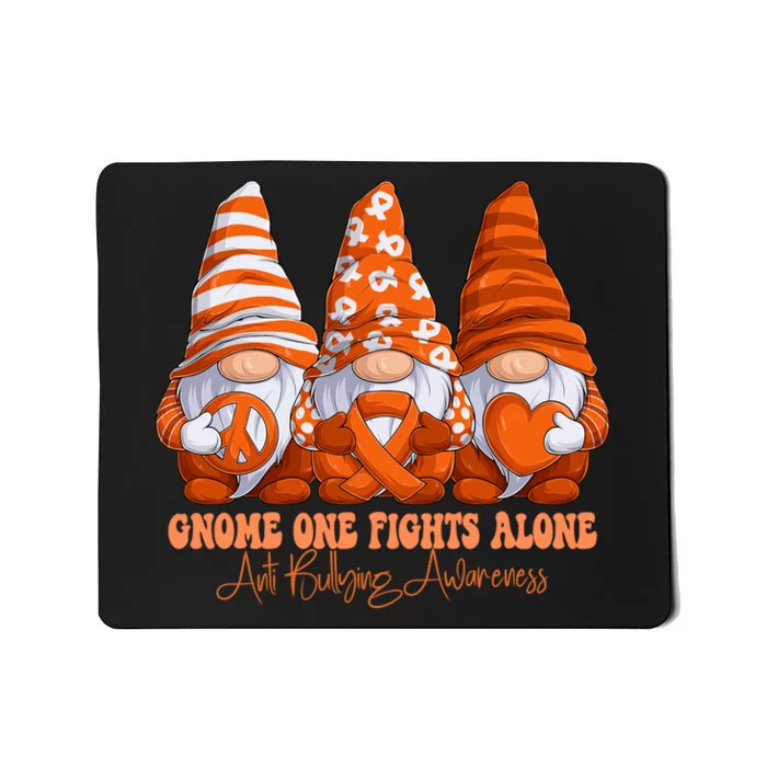 Orange Ribbon Gnomies Support Anti Bullying Awareness Month Mousepad