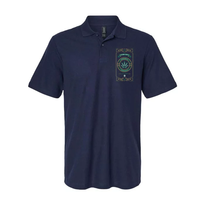 Organic Cannabis Medical Marijuana Softstyle Adult Sport Polo