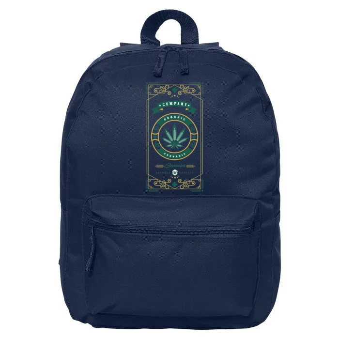 Organic Cannabis Medical Marijuana 16 in Basic Backpack