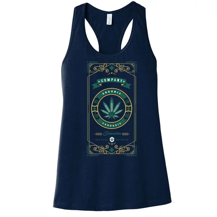 Organic Cannabis Medical Marijuana Women's Racerback Tank