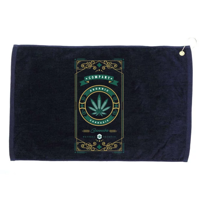 Organic Cannabis Medical Marijuana Grommeted Golf Towel