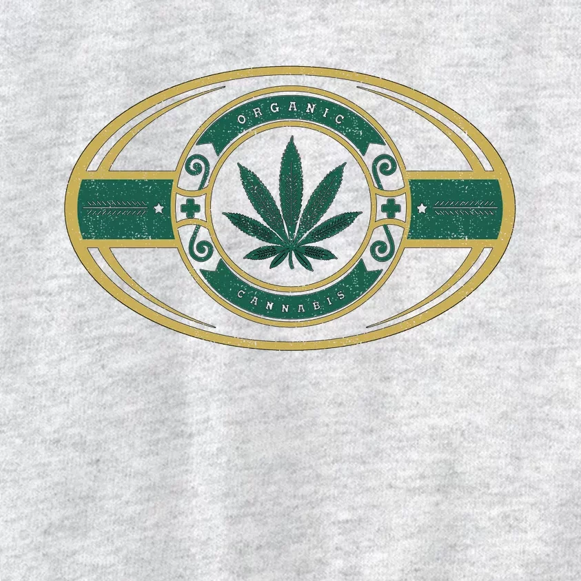 Organic Cannabis Medical Marijuana Gold Seal Kids Sweatshirt