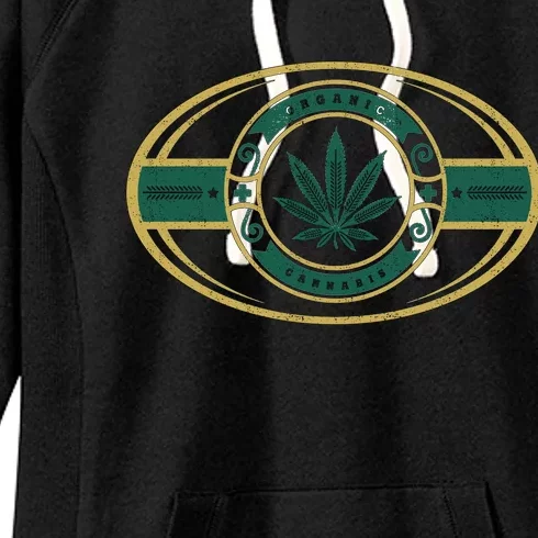 Organic Cannabis Medical Marijuana Gold Seal Women's Fleece Hoodie