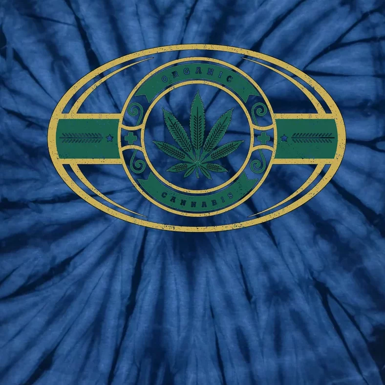 Organic Cannabis Medical Marijuana Gold Seal Tie-Dye T-Shirt