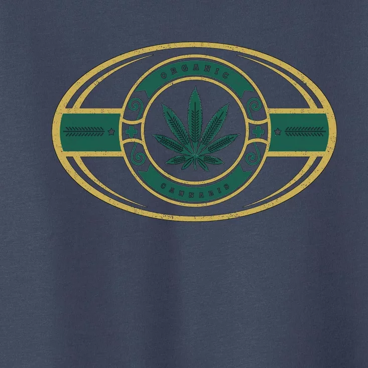 Organic Cannabis Medical Marijuana Gold Seal Toddler T-Shirt