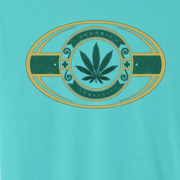 Organic Cannabis Medical Marijuana Gold Seal ChromaSoft Performance T-Shirt