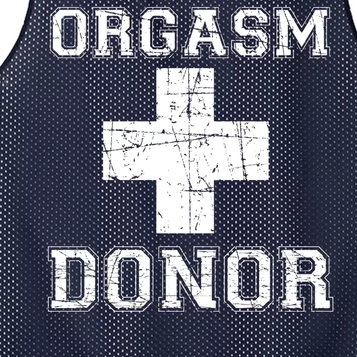 Orgasm Donor Mesh Reversible Basketball Jersey Tank