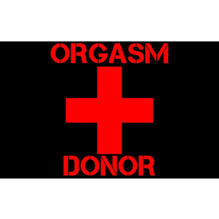 Orgasm Donor Red Imprint Bumper Sticker