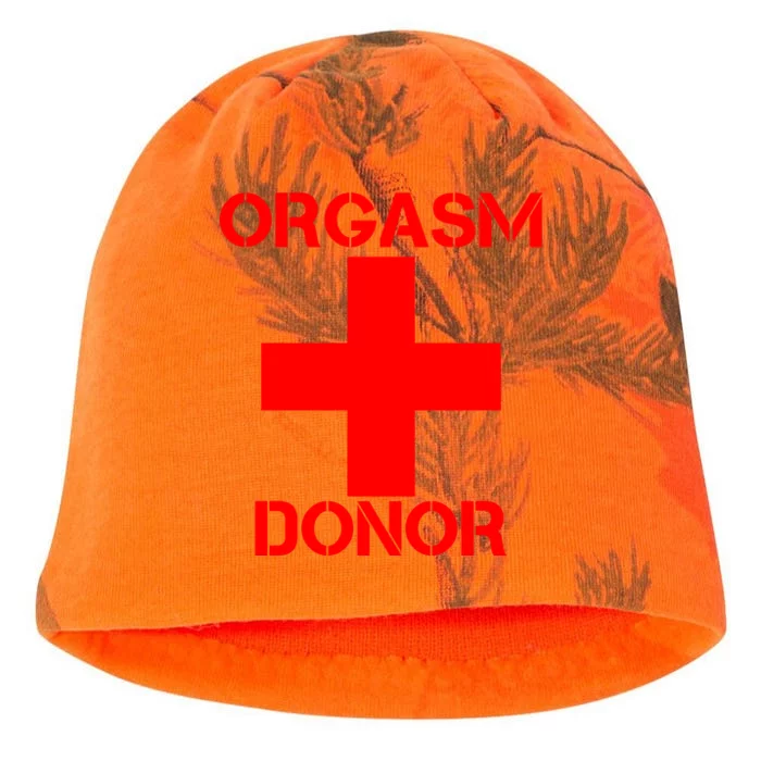 Orgasm Donor Red Imprint Kati - Camo Knit Beanie