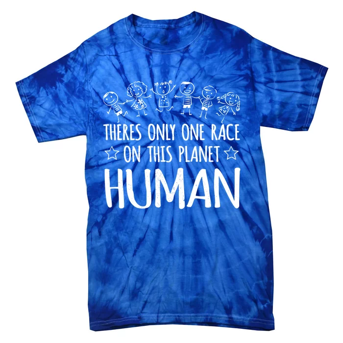 One Race Hu Antiracist Equality Celebrate Diversity Gift Tie-Dye T-Shirt