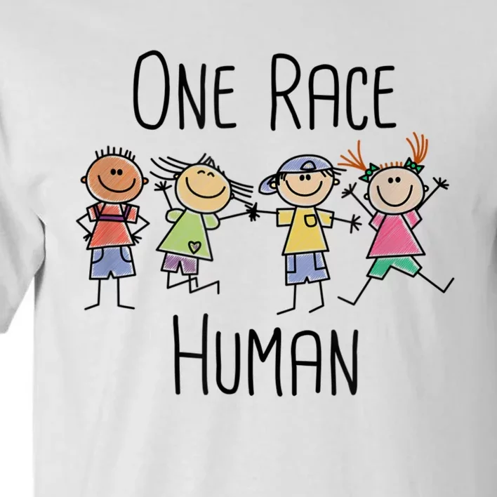 One Race Human Anti Racism Diversity Day Tall T-Shirt