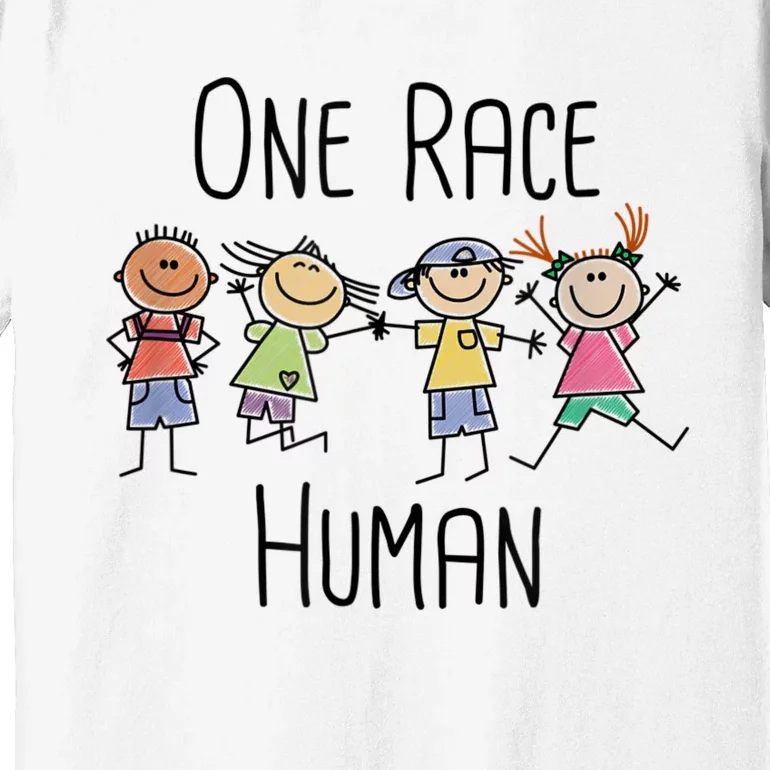 One Race Human Anti Racism Diversity Day Premium T-Shirt