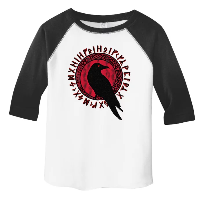 Odin Ravens Huginn & Muninn VEGVISIR Vikings Myth Toddler Fine Jersey T-Shirt