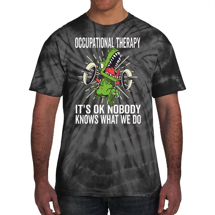 OT Rex Insperational TRex Occupational Therapist Assistant Tie-Dye T-Shirt