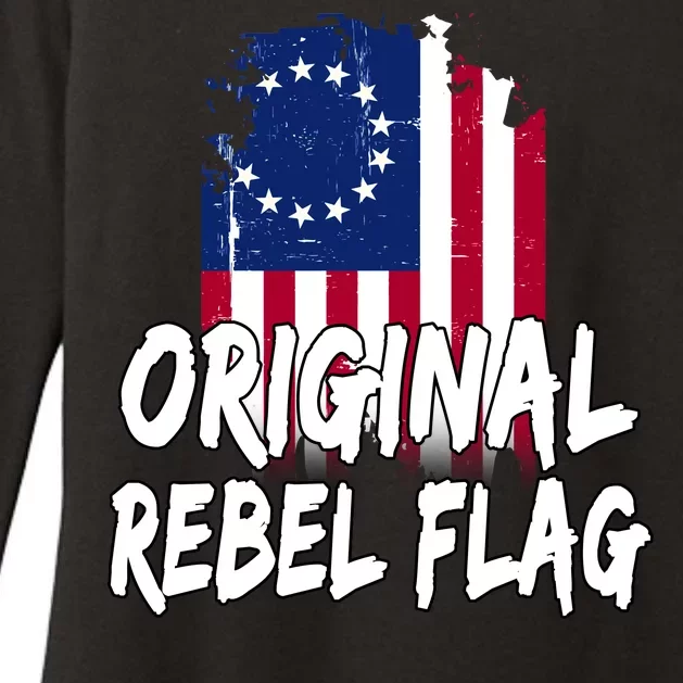 Original Rebel Flag Womens CVC Long Sleeve Shirt