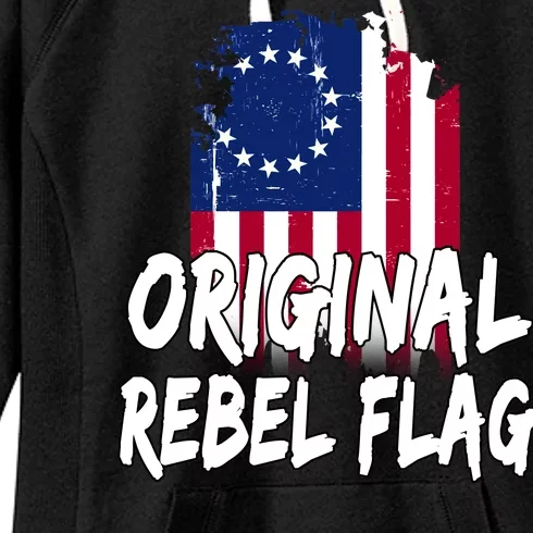 Original Rebel Flag Women's Fleece Hoodie