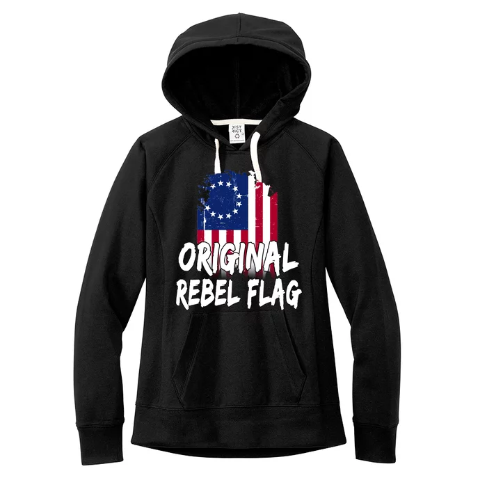 Original Rebel Flag Women's Fleece Hoodie