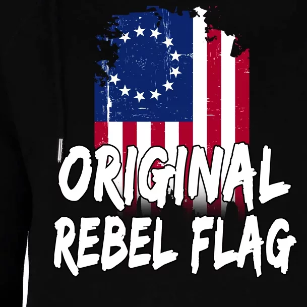 Original Rebel Flag Womens Funnel Neck Pullover Hood