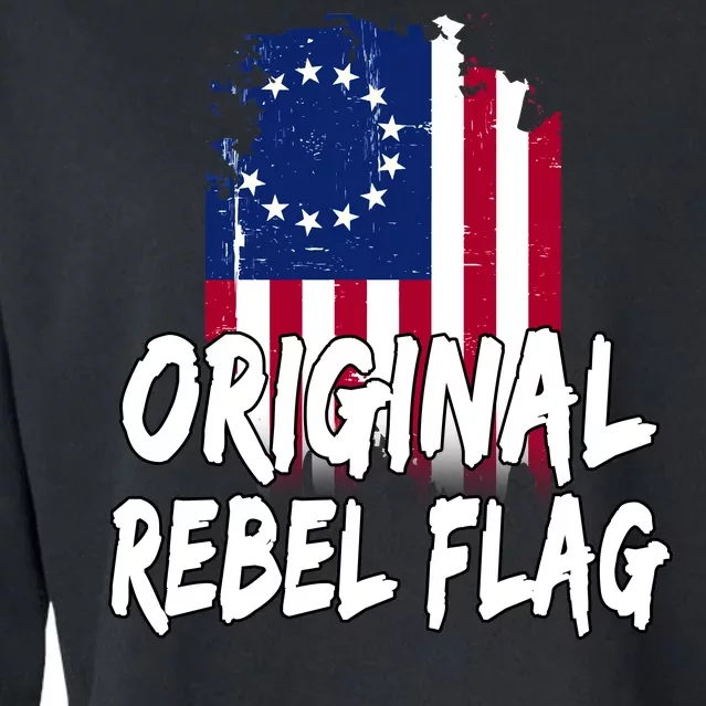 Original Rebel Flag Cropped Pullover Crew